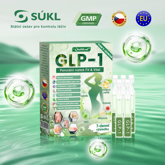 Oficiální obchod ČR | BuildLeaf® GLP-1 8-v-1 Fit & Vital Řešení (Jednou denně, viditelné změny za 7 dní) ✅ Obezita, kardiovaskulární zdraví, cukrovka, spánková apnoe, zdraví střev, problémy se klouby a další.
