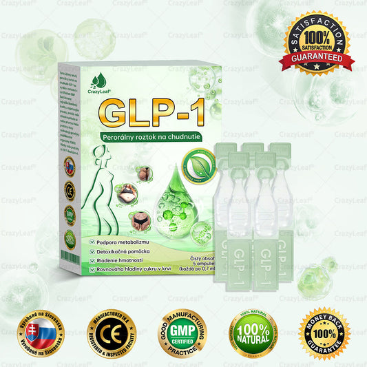 CrazyLeaf® 🫧Meglutide GLP-1 Aktivujúci Orálny Roztok 🫧 Obezita, kardiovaskulárne ochorenia, cukrovka, spánkové apnoe, problémy s kĺbmi a ďalšie