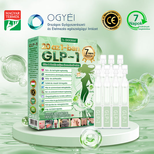 DOOEKA® GLP-1 20-az-1 Slim & Health Orális Oldat – Egyszerű napi használat, látványos eredmény 7 nap alatt, 100 milliárd aktív probiotikummal ✅ testsúlykezelés, szív-, cukorbetegség-, bél- és női egészség, feszes bőr, energia.