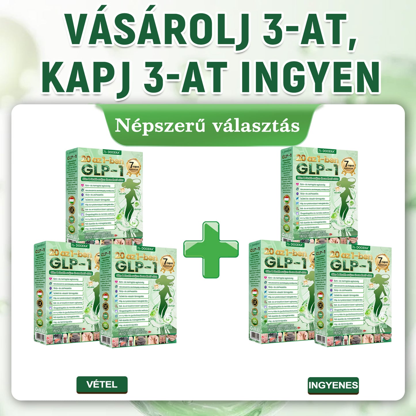 DOOEKA® GLP-1 20-az-1 Slim & Health Orális Oldat – Egyszerű napi használat, látványos eredmény 7 nap alatt, 100 milliárd aktív probiotikummal ✅ testsúlykezelés, szív-, cukorbetegség-, bél- és női egészség, feszes bőr, energia.