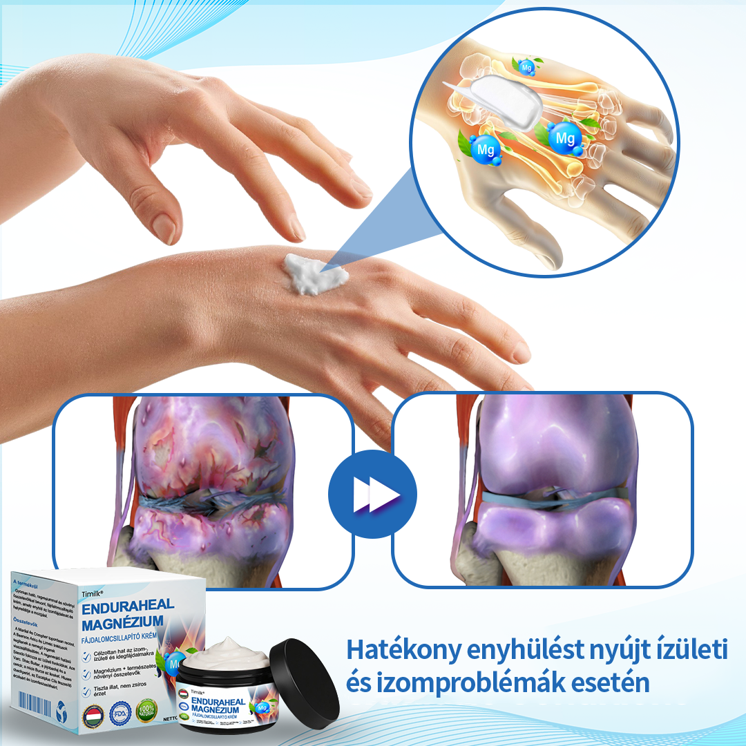 ✨✨✨Timilk® EnduraHeal magnézium fájdalomcsillapító krém (arthritis, neuropathia, reuma, sport sérülések és egyéb panaszok kezelésére)