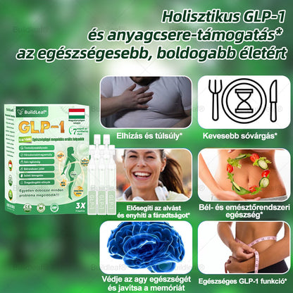 ✈️BuildLeaf® GLP-1 6 az 1-ben egészségügyi oldat szájon át szedhető folyadék ✅ Elhízás, szív- és érrendszeri egészség, cukorbetegség, alvási apnoe, bélrendszeri egészség, ízületi problémák és egyebek esetén