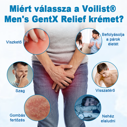 Voilaist® Férfi GentX Nyugtató Krém – Innovatív, természetes kivonatokkal 🌿 készült formula, amely segít enyhíteni az irritációt, viszketést és kellemetlen szagokat, miközben védi és hidratálja a bőrt