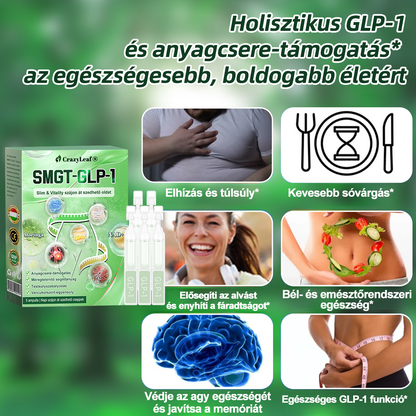 🎖️Klinikailag igazolt | CrazyLeaf® SMGT-GLP-1 Slim & Vitality – orális megoldás makacs súly, vérnyomás, cukor, zsírmáj, ízületi fájdalom, fáradtság, alacsony energia és megereszkedett bőr ellen. Jobb egészség, több energia!