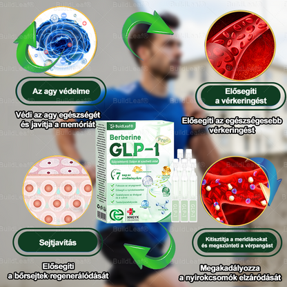 🍀 Klinikai kutatásokkal igazolt | A BuildLeaf® Berberine GLP-1 Pro Súlycsökkentő Szájon át szedhető oldat segíthet a makacs súlytöbblet, anyagcsere- és energiaproblémák kezelésében, támogatva a jobb közérzetet és vitalitást