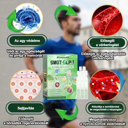 🎖️Klinikailag igazolt | CrazyLeaf® SMGT-GLP-1 Slim & Vitality – orális megoldás makacs súly, vérnyomás, cukor, zsírmáj, ízületi fájdalom, fáradtság, alacsony energia és megereszkedett bőr ellen. Jobb egészség, több energia!