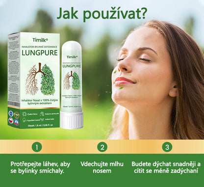 🍃【Oficiální značkový obchod】Timilk® Lung Čistý bylinný detoxikační inhalátor