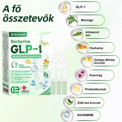 🍀 Klinikai kutatásokkal igazolt | A BuildLeaf® Berberine GLP-1 Pro Súlycsökkentő Szájon át szedhető oldat segíthet a makacs súlytöbblet, anyagcsere- és energiaproblémák kezelésében, támogatva a jobb közérzetet és vitalitást