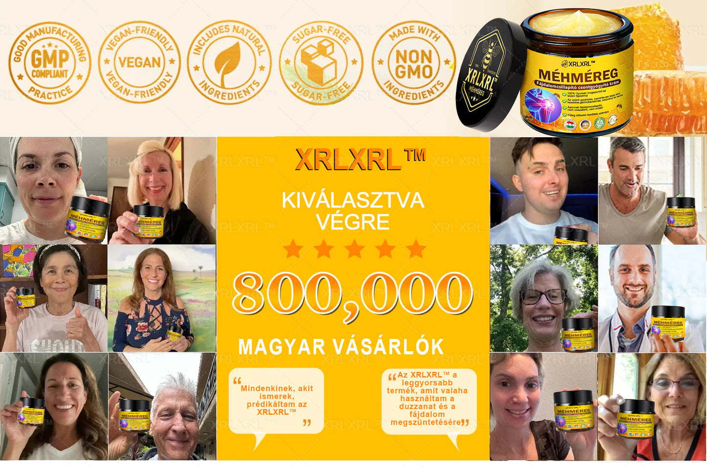 👍XRLXRL™ Méhméreg Fájdalomcsillapító Csontregeneráló Krém (Speziell für ältere Erwachsene & von der AAOS empfohlen)