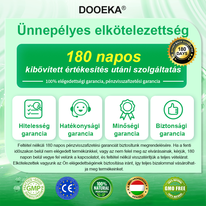 DOOEKA® GLP-1 8 az 1-ben Karcsúsító és Egészségmegőrző Megoldás ✅ Támogatja az elhízás, cukorbetegség, szív- és érrendszeri egészség, alvási apnoe és ízületi problémák kezelését, miközben feszesíti a bőrt és növeli az energiaszintet.