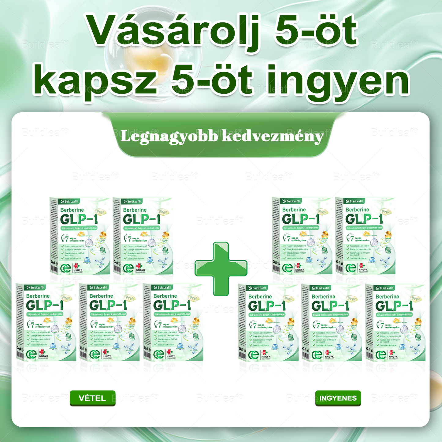 🍀 Klinikai kutatásokkal igazolt | A BuildLeaf® Berberine GLP-1 Pro Súlycsökkentő Szájon át szedhető oldat segíthet a makacs súlytöbblet, anyagcsere- és energiaproblémák kezelésében, támogatva a jobb közérzetet és vitalitást