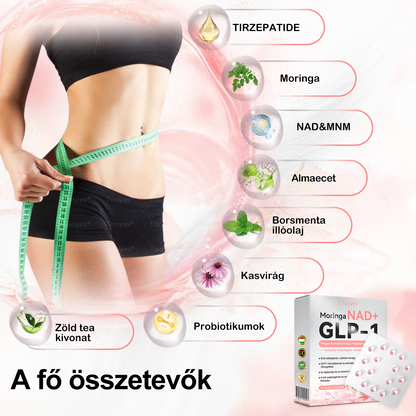 🏆Tooyes® GLP-1 Magas Koncentrációjú Folyékony Gyöngyök – NAD+, Moringa, HCA összetevőkkel (Fogyás, Öregedésgátlás, Bél- és Immunrendszer támogatás, Vércukorszint egyensúly, Szív- és Agyegészség) ⚡