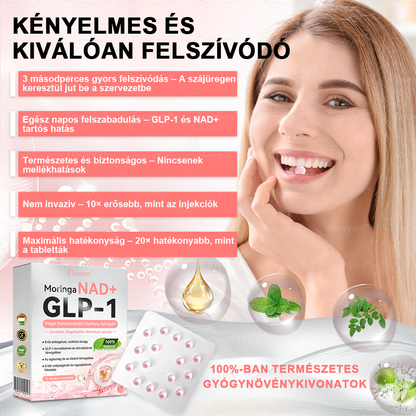 🏆Tooyes® GLP-1 Magas Koncentrációjú Folyékony Gyöngyök – NAD+, Moringa, HCA összetevőkkel (Fogyás, Öregedésgátlás, Bél- és Immunrendszer támogatás, Vércukorszint egyensúly, Szív- és Agyegészség) ⚡