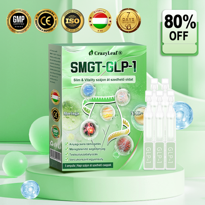 🎖️Klinikailag igazolt | CrazyLeaf® SMGT-GLP-1 Slim & Vitality – orális megoldás makacs súly, vérnyomás, cukor, zsírmáj, ízületi fájdalom, fáradtság, alacsony energia és megereszkedett bőr ellen. Jobb egészség, több energia!