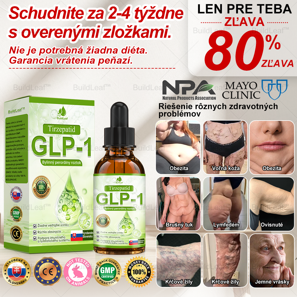 💪Odporúčané klinikou Mayo | Oficiálny obchod | BuildLeaf® GLP-1 Moringa Slimming & Health Boost Drops🔥Obezita, kardiovaskulárne ochorenia, cukrovka, spánkové apnoe, problémy s kĺbmi a ďalšie
