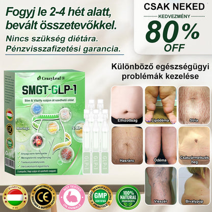🎖️Klinikailag igazolt | CrazyLeaf® SMGT-GLP-1 Slim & Vitality – orális megoldás makacs súly, vérnyomás, cukor, zsírmáj, ízületi fájdalom, fáradtság, alacsony energia és megereszkedett bőr ellen. Jobb egészség, több energia!