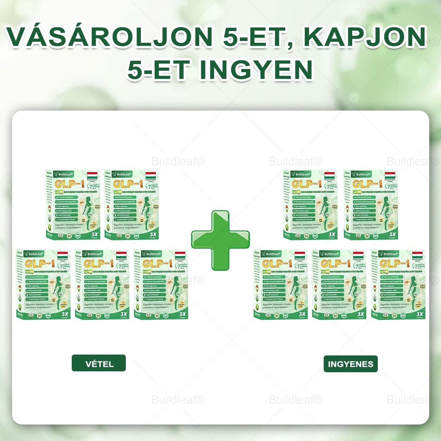 ✈️BuildLeaf® GLP-1 6 az 1-ben egészségügyi oldat szájon át szedhető folyadék ✅ Elhízás, szív- és érrendszeri egészség, cukorbetegség, alvási apnoe, bélrendszeri egészség, ízületi problémák és egyebek esetén