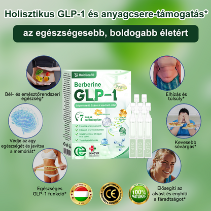 🍀 Klinikai kutatásokkal igazolt | A BuildLeaf® Berberine GLP-1 Pro Súlycsökkentő Szájon át szedhető oldat segíthet a makacs súlytöbblet, anyagcsere- és energiaproblémák kezelésében, támogatva a jobb közérzetet és vitalitást