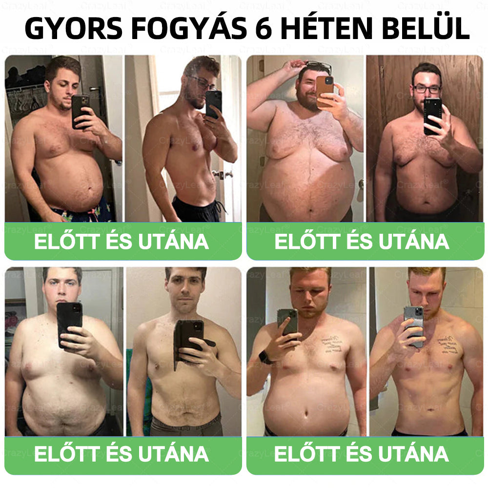 🎖️Klinikailag igazolt | CrazyLeaf® SMGT-GLP-1 Slim & Vitality – orális megoldás makacs súly, vérnyomás, cukor, zsírmáj, ízületi fájdalom, fáradtság, alacsony energia és megereszkedett bőr ellen. Jobb egészség, több energia!