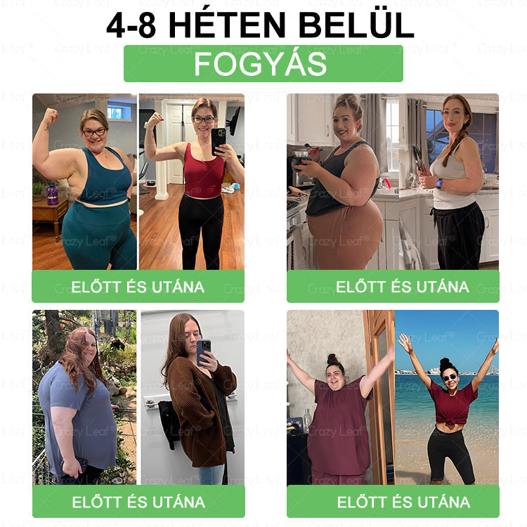 🎖️Klinikailag igazolt | CrazyLeaf® SMGT-GLP-1 Slim & Vitality – orális megoldás makacs súly, vérnyomás, cukor, zsírmáj, ízületi fájdalom, fáradtság, alacsony energia és megereszkedett bőr ellen. Jobb egészség, több energia!