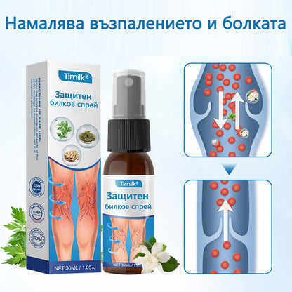 Timilk® VeinGuard Herbal Spray-🌲 Клинично доказано е, че премахва разширените вени само за 7 дни!