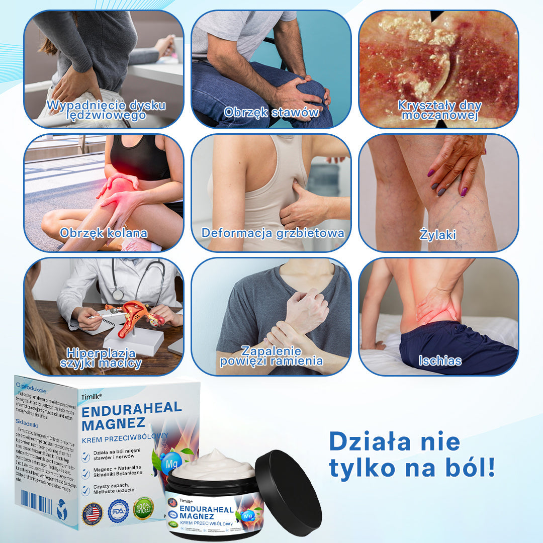 ✨ Timilk® – 🌿 Krem Magnezowy na Uśmierzanie Bólu 💪 (Artretyzm, Neuropatia, Reumatyzm, Urazy Sportowe i Więcej) ✨