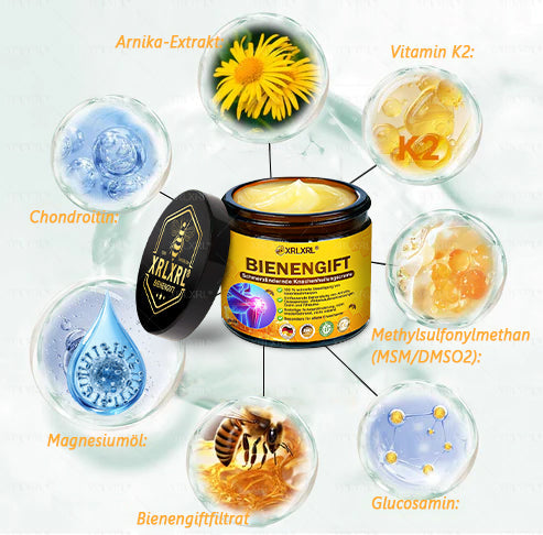 XRLXRL® Bienengift Schmerzstillende Knochenheilungscreme 👑👑👑LETZTER TAG 80 % RABATT