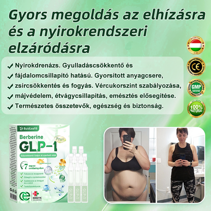 🍀 Klinikai kutatásokkal igazolt | A BuildLeaf® Berberine GLP-1 Pro Súlycsökkentő Szájon át szedhető oldat segíthet a makacs súlytöbblet, anyagcsere- és energiaproblémák kezelésében, támogatva a jobb közérzetet és vitalitást
