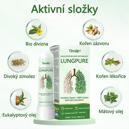 🍃【Oficiální značkový obchod】Timilk® Lung Čistý bylinný detoxikační inhalátor