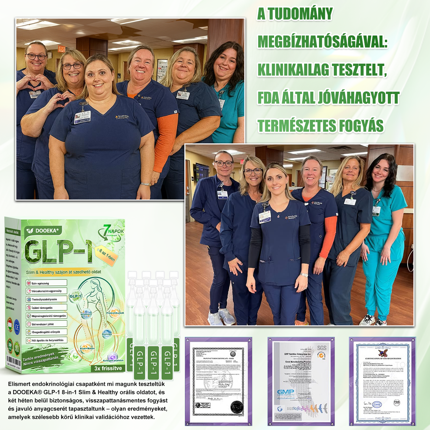 DOOEKA® GLP-1 8 az 1-ben Karcsúsító és Egészségmegőrző Megoldás ✅ Támogatja az elhízás, cukorbetegség, szív- és érrendszeri egészség, alvási apnoe és ízületi problémák kezelését, miközben feszesíti a bőrt és növeli az energiaszintet.