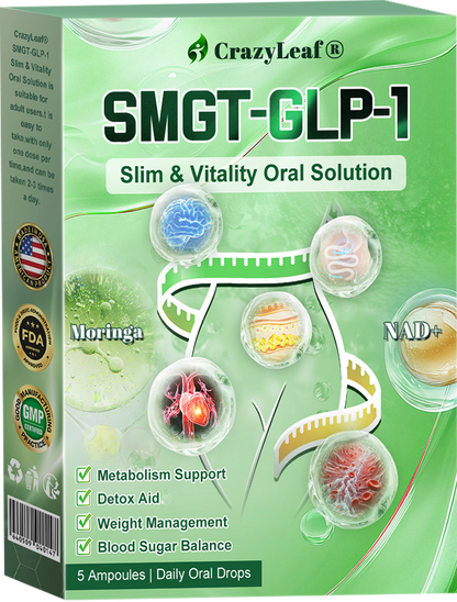 🎖️Klinikailag igazolt | CrazyLeaf® SMGT-GLP-1 Slim & Vitality – orális megoldás makacs súly, vérnyomás, cukor, zsírmáj, ízületi fájdalom, fáradtság, alacsony energia és megereszkedett bőr ellen. Jobb egészség, több energia!