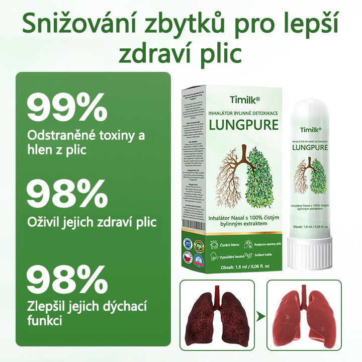 🍃【Oficiální značkový obchod】Timilk® Lung Čistý bylinný detoxikační inhalátor